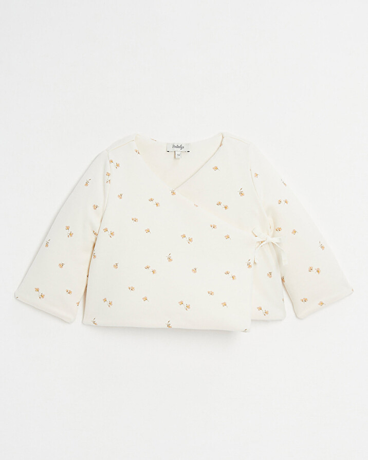 Brassi&egrave;re crois&eacute;e ouatin&eacute;e Imprim&eacute; fleurs  Natalys