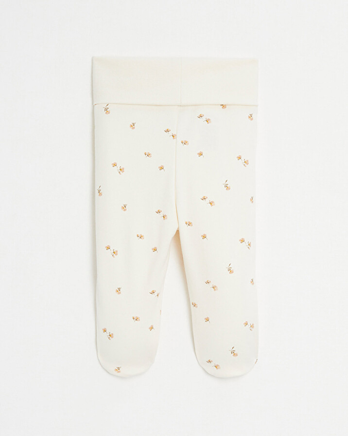 Caleçon à pieds en coton Imprimé fleurs Natalys