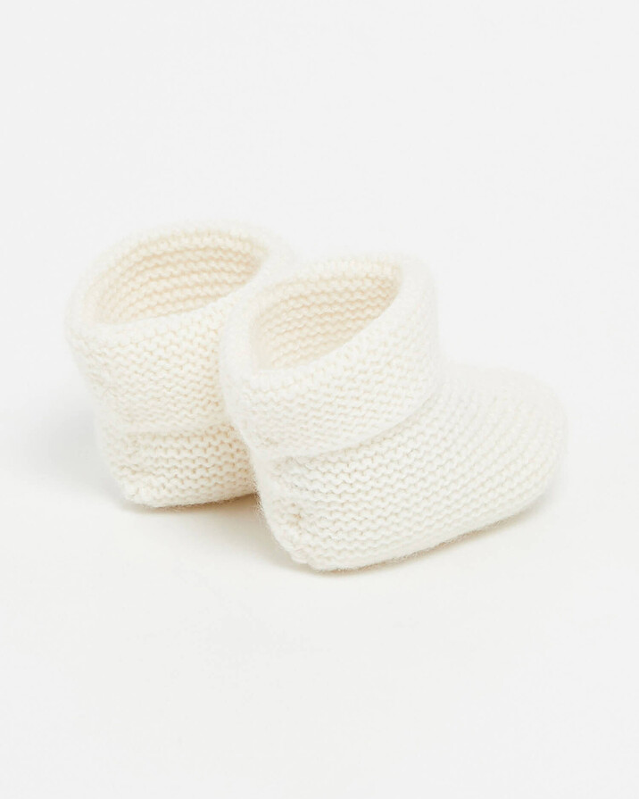 Chaussons en Cachemire Coloris écru Natalys