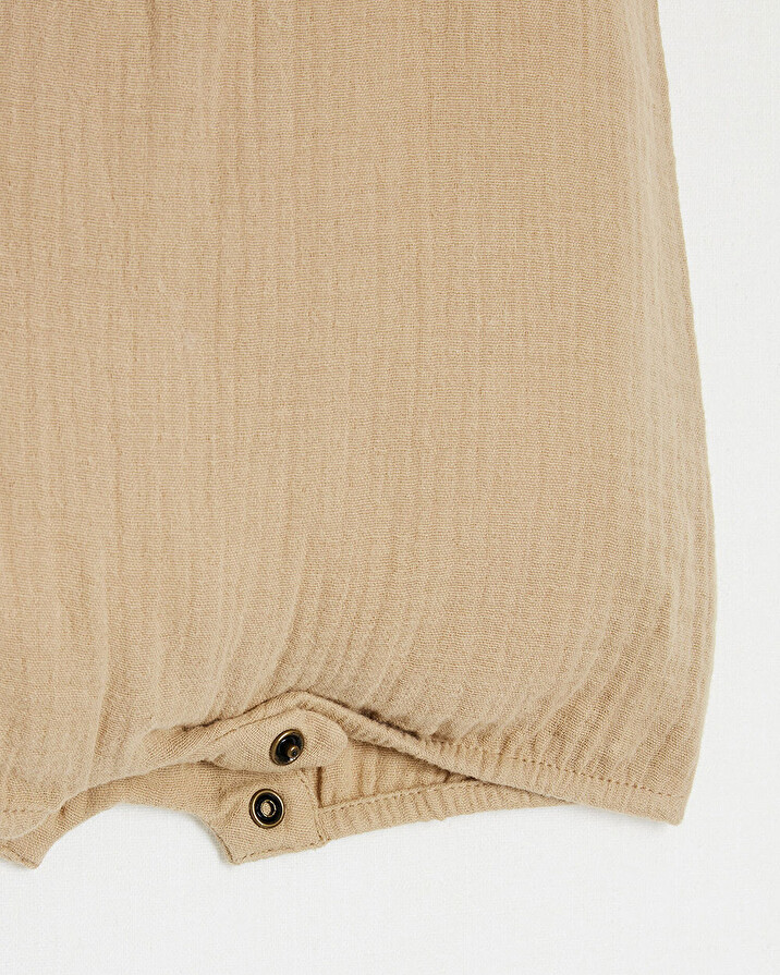 Combinaison en gaze de coton Coloris camel Natalys