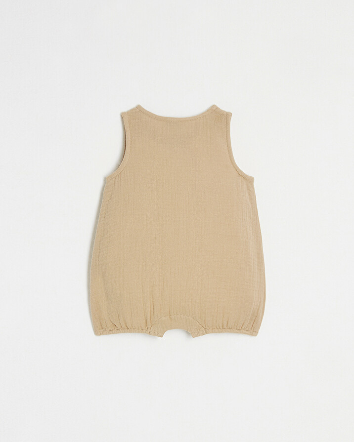 Combinaison en gaze de coton Coloris camel Natalys