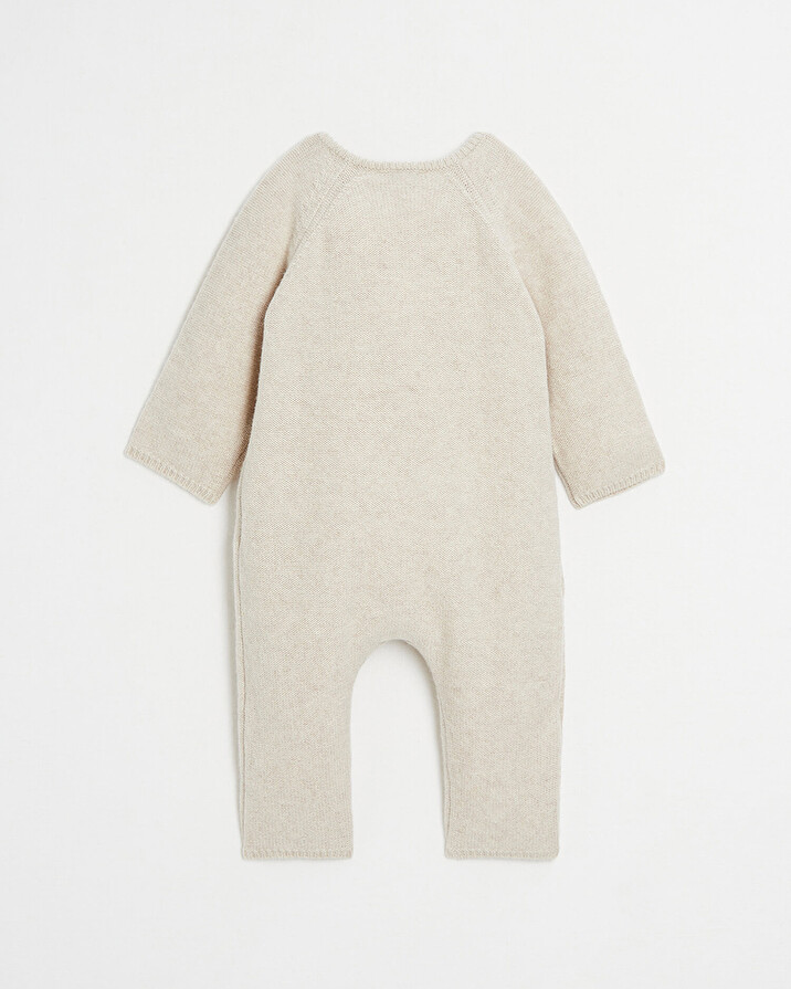 Combinaison longue en tricot Coloris beige chiné Natalys
