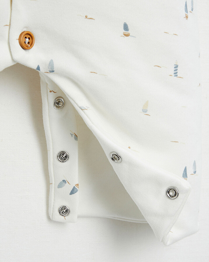 Combinaison longue en coton Imprimé bateau Natalys