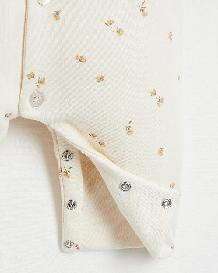 Combinaison longue en coton Imprimé fleurs Natalys