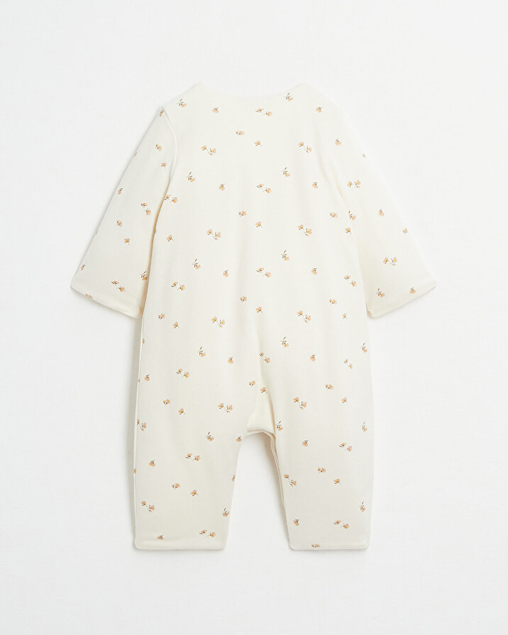Combinaison longue en coton Imprimé fleurs Natalys