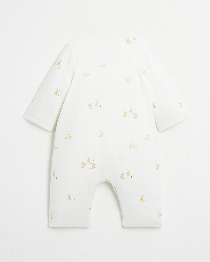 Combinaison longue en coton Imprimé lapins Natalys