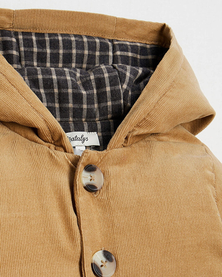 Combi-pilote en velours Coloris camel Natalys