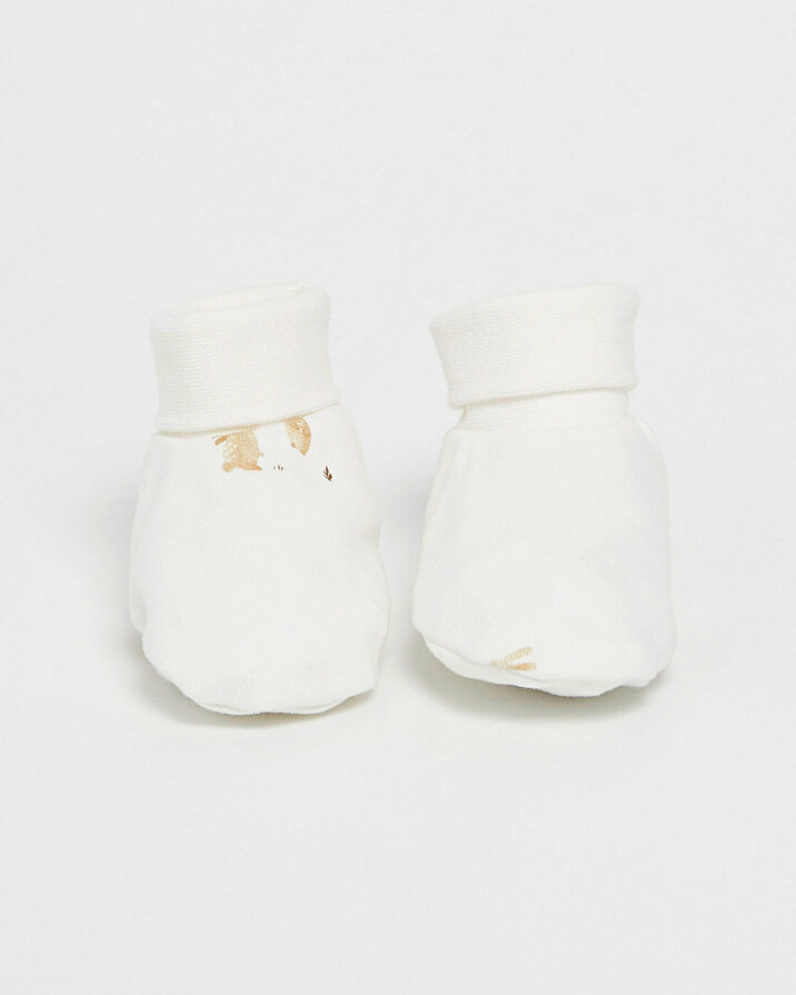 Chaussons en coton Imprimé lapins Natalys