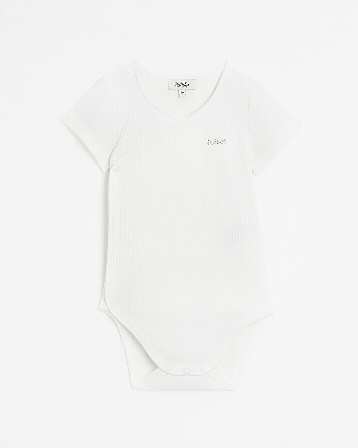 Body croisé brodé Trésor Coloris écru Natalys