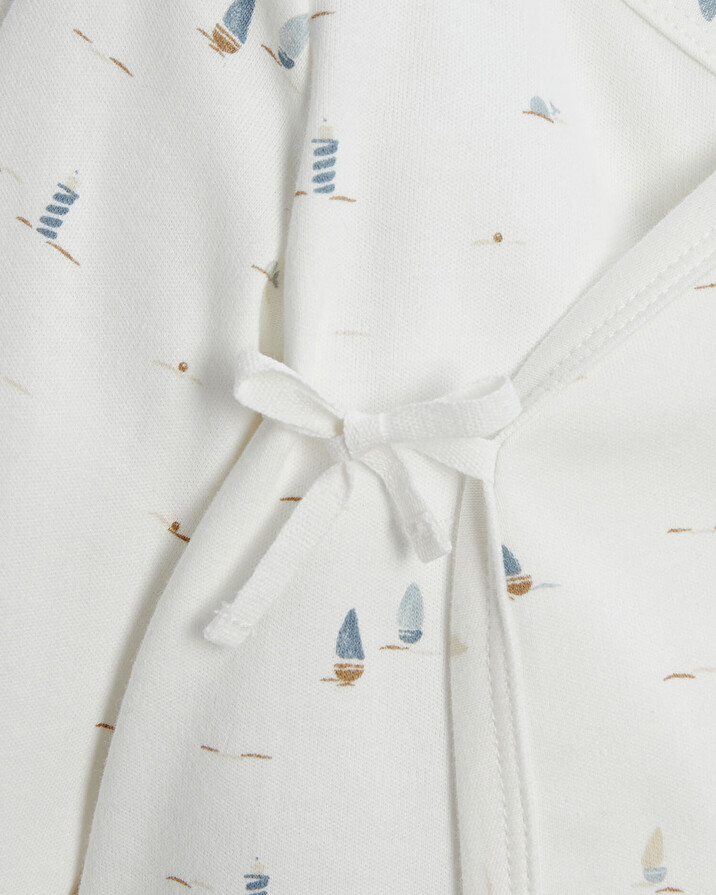 Brassière croisée en interlock Imprimé bateau Natalys