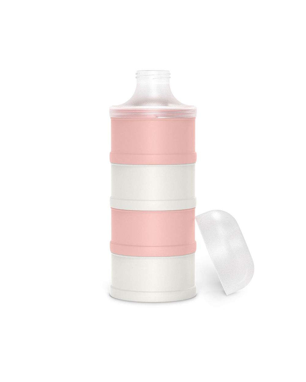 Récipient Doseur De Lait En Poudre 4 Compartiments - Portable Pour Bébé, Snacks, Poudre - 9.4x9.4x6 Cm, Capacité 40g Par Section
