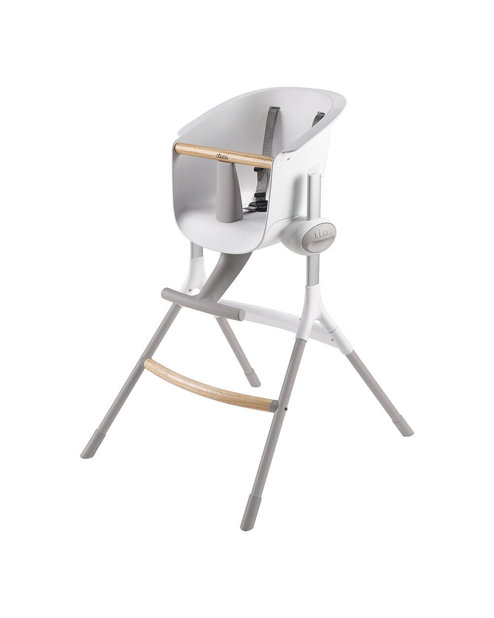 Chaise haute évolutive Up&Down Coloris blanc/gris Béaba