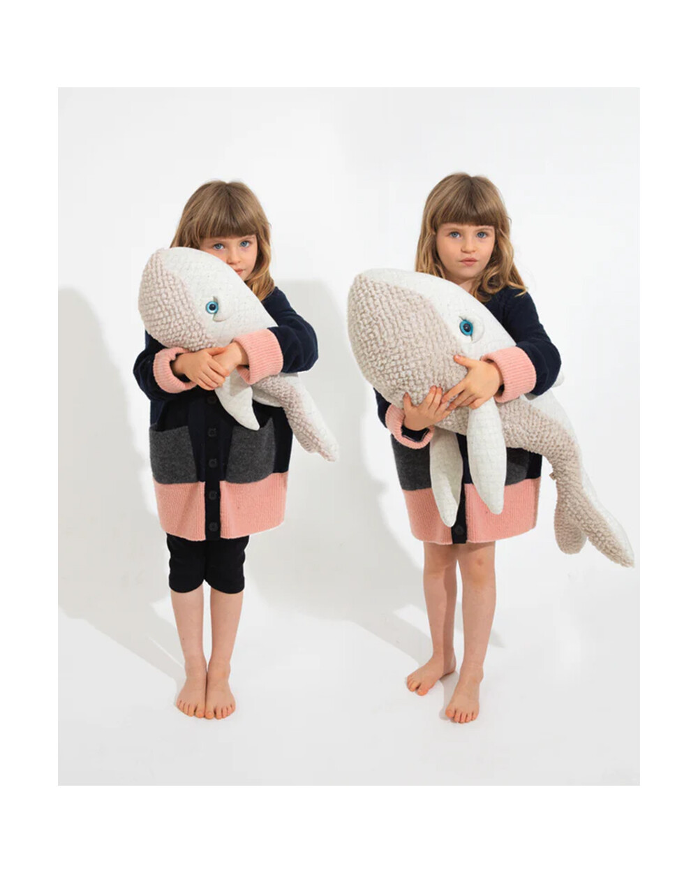 Peluche baleine 56 cm Coloris original Bigstuffed