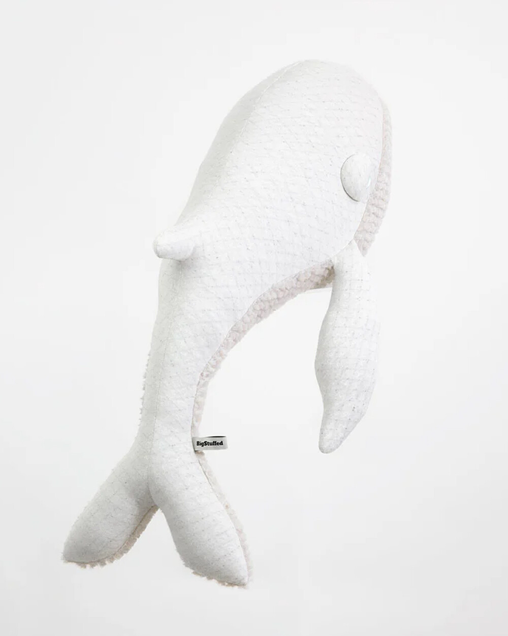Peluche baleine 83 cm Coloris albino Bigstuffed