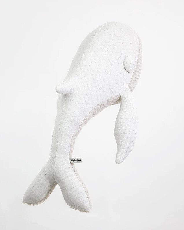 Peluche baleine 83 cm Coloris albino  Bigstuffed