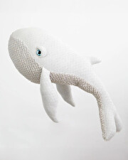 Peluche baleine 83 cm Coloris albino Bigstuffed