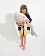 Peluche baleine 83 cm Coloris albino Bigstuffed