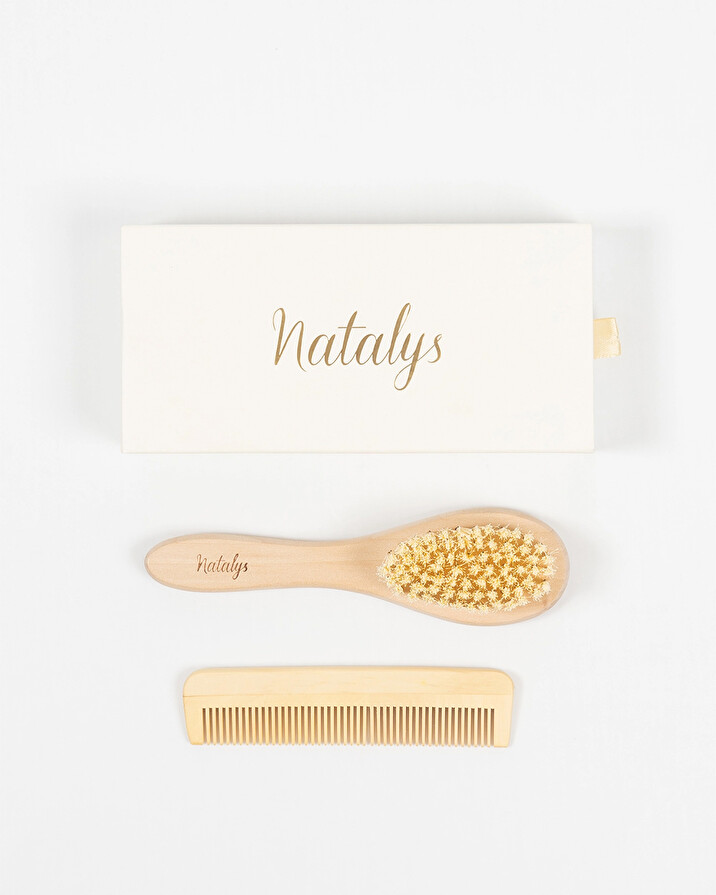 Brosse et peigne Coffret de naissance Natalys