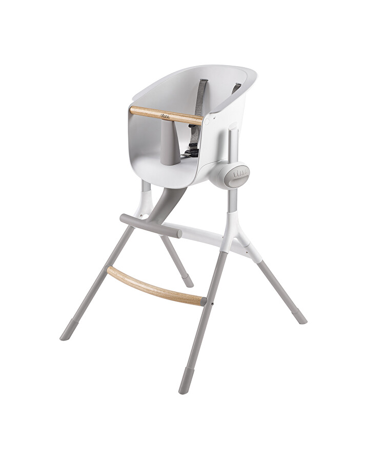 Chaise haute évolutive Up&Down Coloris blanc/gris Béaba