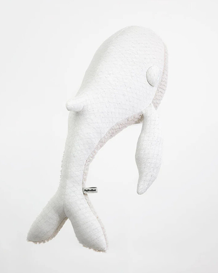 Peluche baleine 83 cm Coloris albino Bigstuffed