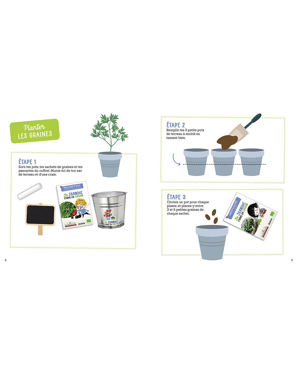 Mon premier coffret Je jardine comme un grand Auzou
