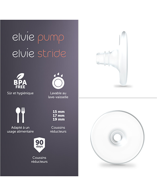 Lot de 2 coussins mammaires Taille 19 mm  Elvie