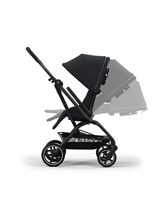 Poussette Eezy S Twist+2 Châssis noir coloris magic black Cybex