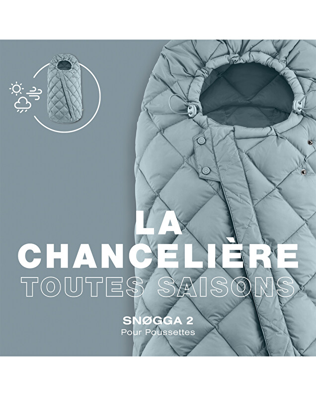Chancelière Snogga 2 Coloris moon black Cybex