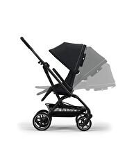 Poussette Eezy S Twist+2 Châssis noir coloris magic black Cybex