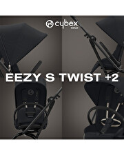 Poussette Eezy S Twist+2 Châssis noir coloris magic black Cybex