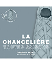 Chancelière Snogga Mini 2 Coloris moon black Cybex
