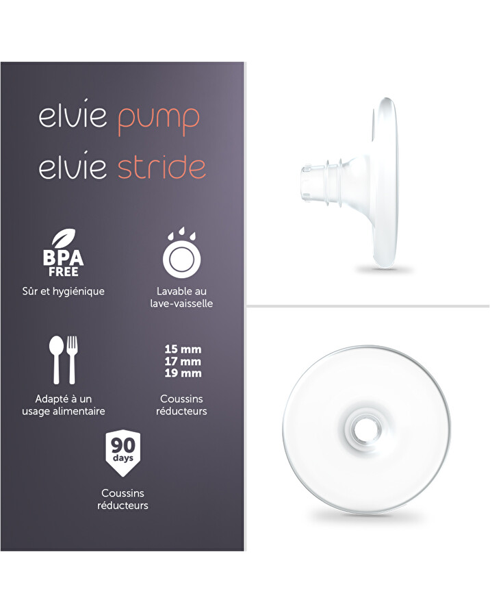 Lot de 2 coussins mammaires Taille 19 mm Elvie