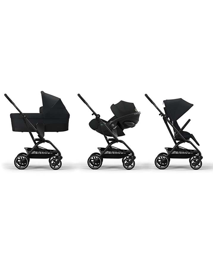 Poussette Eezy S Twist+2 Châssis noir coloris magic black Cybex