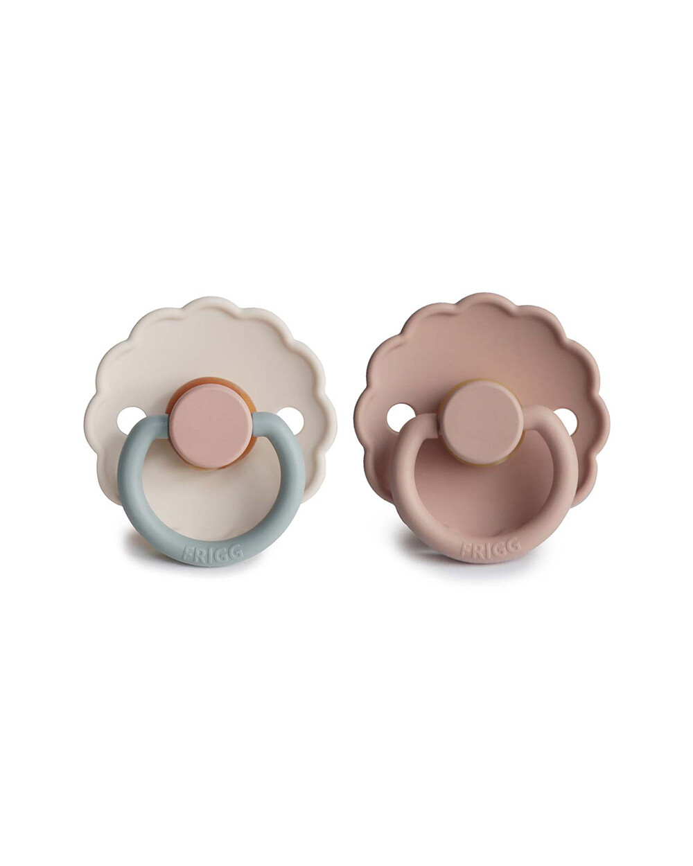 Lot de 2 sucettes Daisy bloom latex Coloris blush/cotton candy Frigg