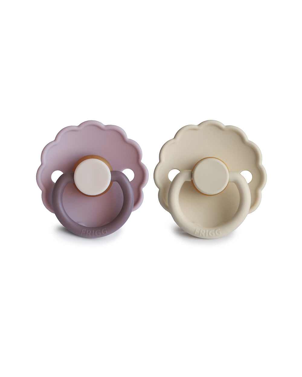 Lot de 2 sucettes Daisy bloom latex Coloris lavender haze/cream  Frigg
