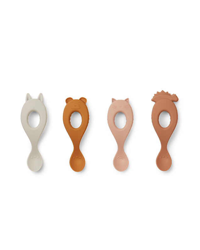 Lot de 4 cuillères Liva Coloris rose mix  Liewood