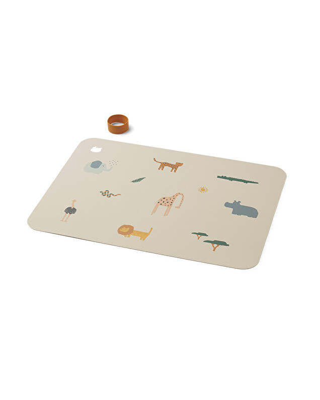 Done By Deer Service De Table En Silicone Birdee Sand - Vaisselle Bébé Anti-Dérapante