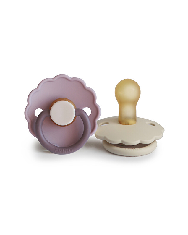 Lot de 2 sucettes Daisy bloom latex Coloris lavender haze/cream Frigg