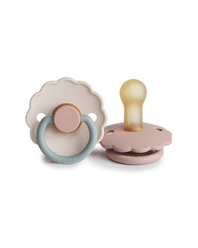 Lot de 2 sucettes Daisy bloom latex Coloris blush/cotton candy  Frigg