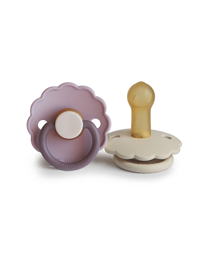 Lot de 2 sucettes Daisy bloom latex Coloris lavender haze/cream  Frigg