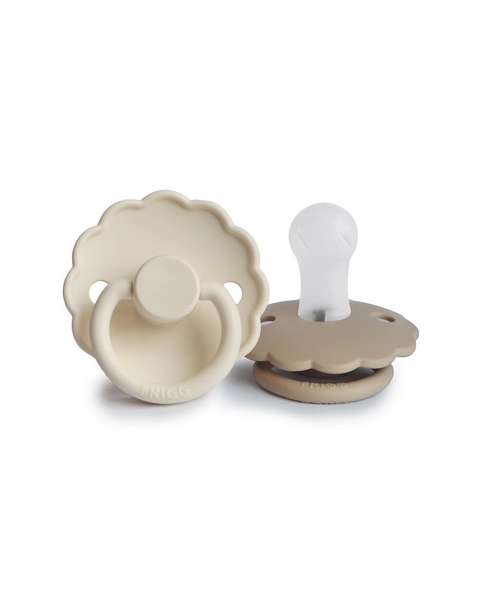 Lot de 2 sucettes Daisy silicone Coloris cream/croissant  Frigg
