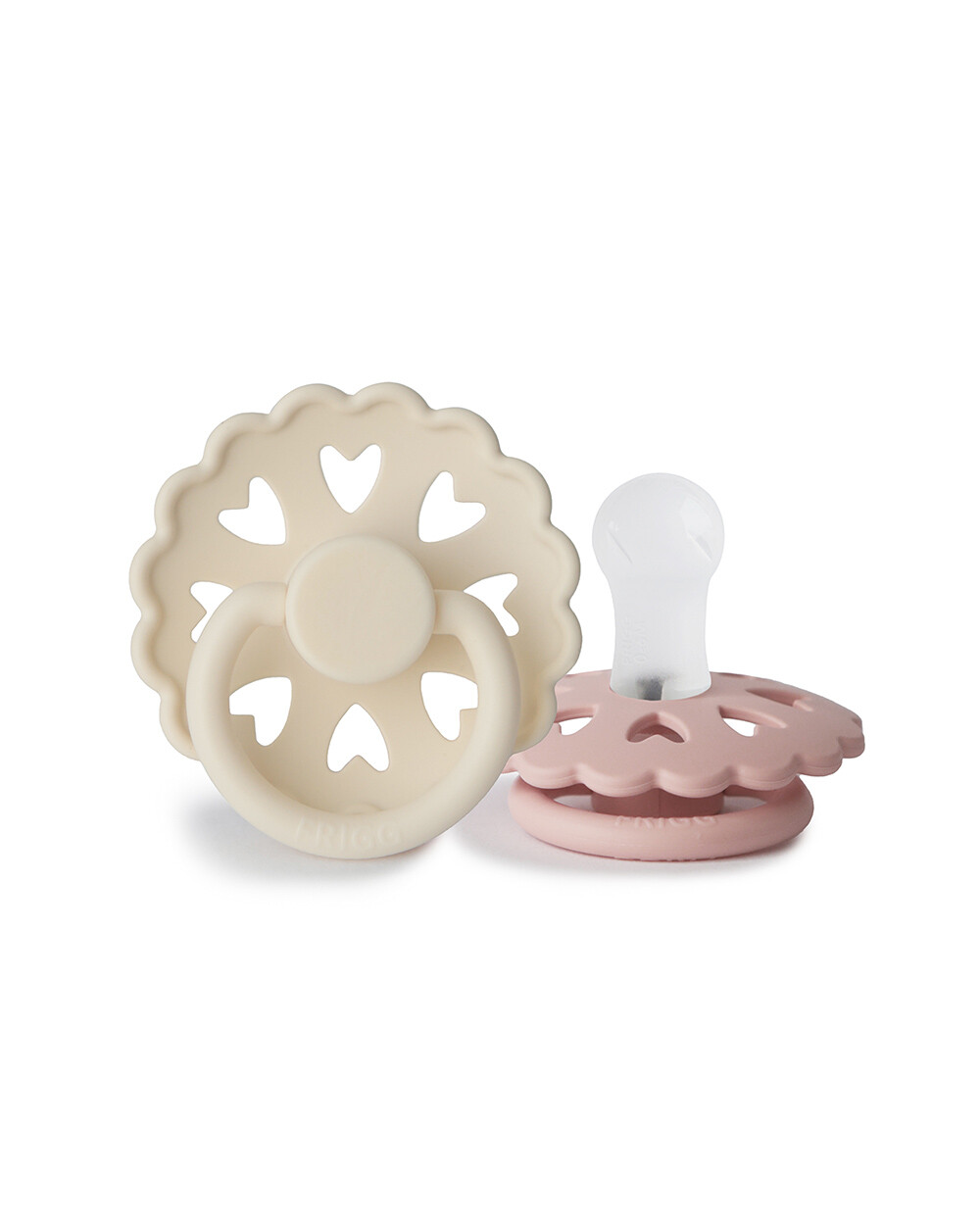 Lot de 2 sucettes Fairytale silicone Coloris duckling/girl Frigg