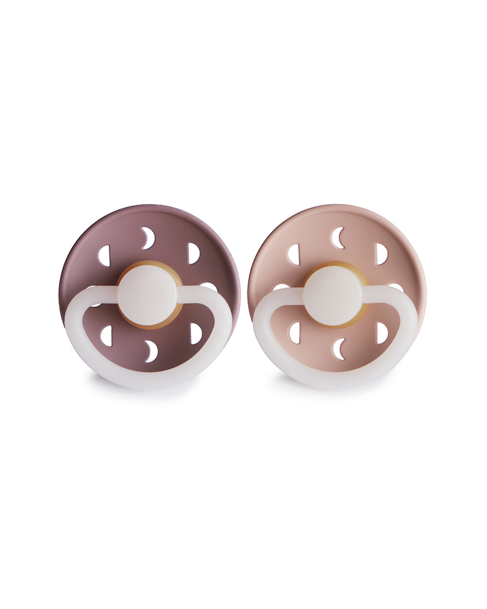 Lot de 2 sucettes Moon night latex Coloris mauve/blush  Frigg