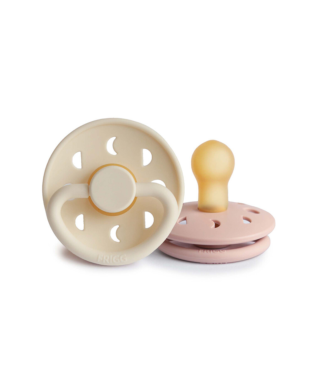 Lot de 2 sucettes Moon latex Coloris blush/cream  Frigg