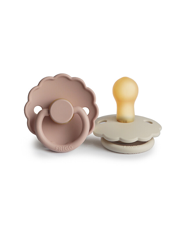 Lot de 2 sucettes Daisy latex Coloris blush/cream Frigg