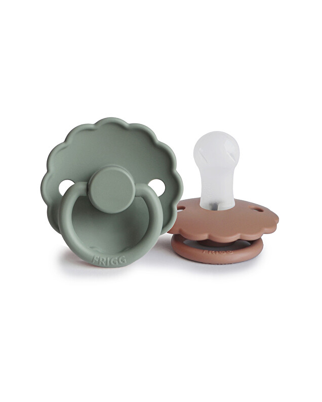 Lot de 2 sucettes Daisy silicone Coloris lilypad/rose gold Frigg