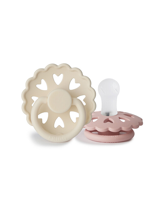 Lot de 2 sucettes Fairytale silicone Coloris duckling/girl Frigg