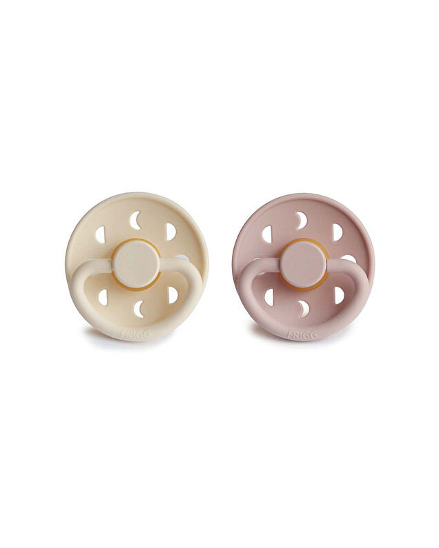 Lot de 2 sucettes Moon latex Coloris blush/cream Frigg