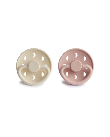 Lot de 2 sucettes Moon silicone Coloris blush/cream  Frigg