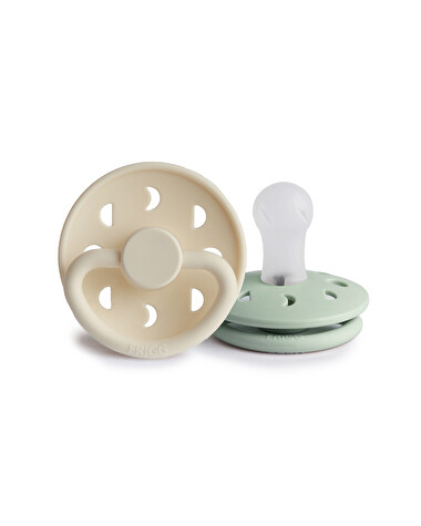 Lot de 2 sucettes Moon silicone Coloris cream/sage  Frigg